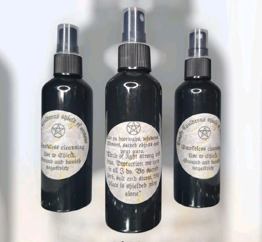 Smokeless cleansing spray Shield of armour