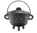 Cast Iron Cauldron with Triple Moon