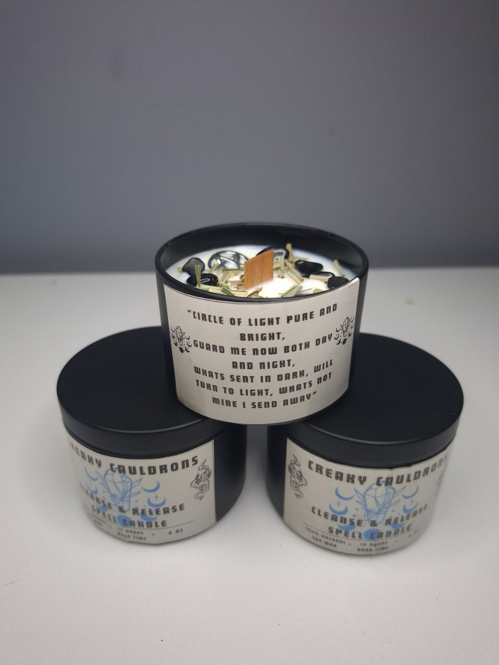 Cleanse & Release Tin Spell Candle
