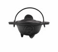 Cast Iron Cauldron With Pentagram Design