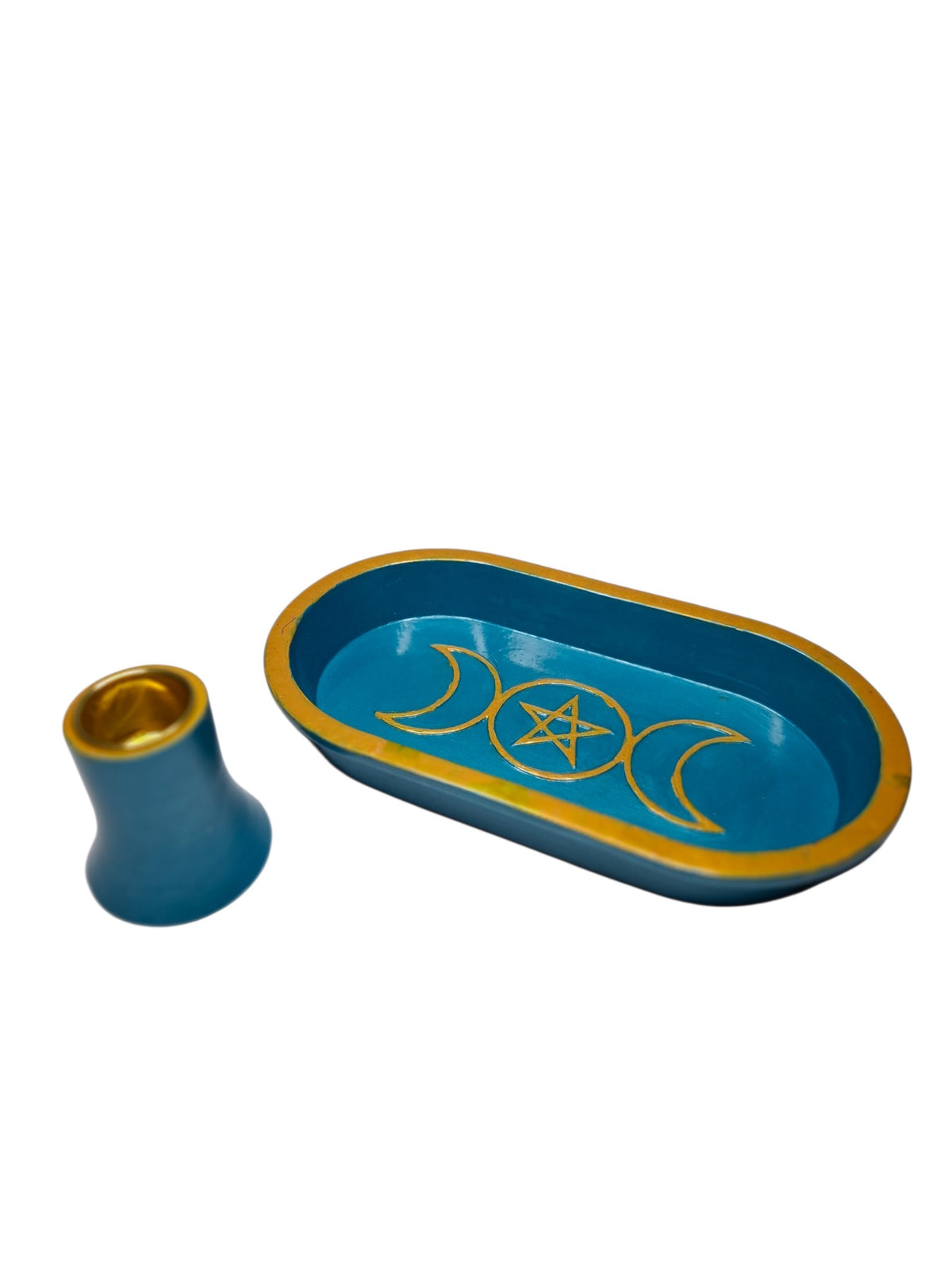 Heat & Water Resistant Ritual Tray with Candle Holder