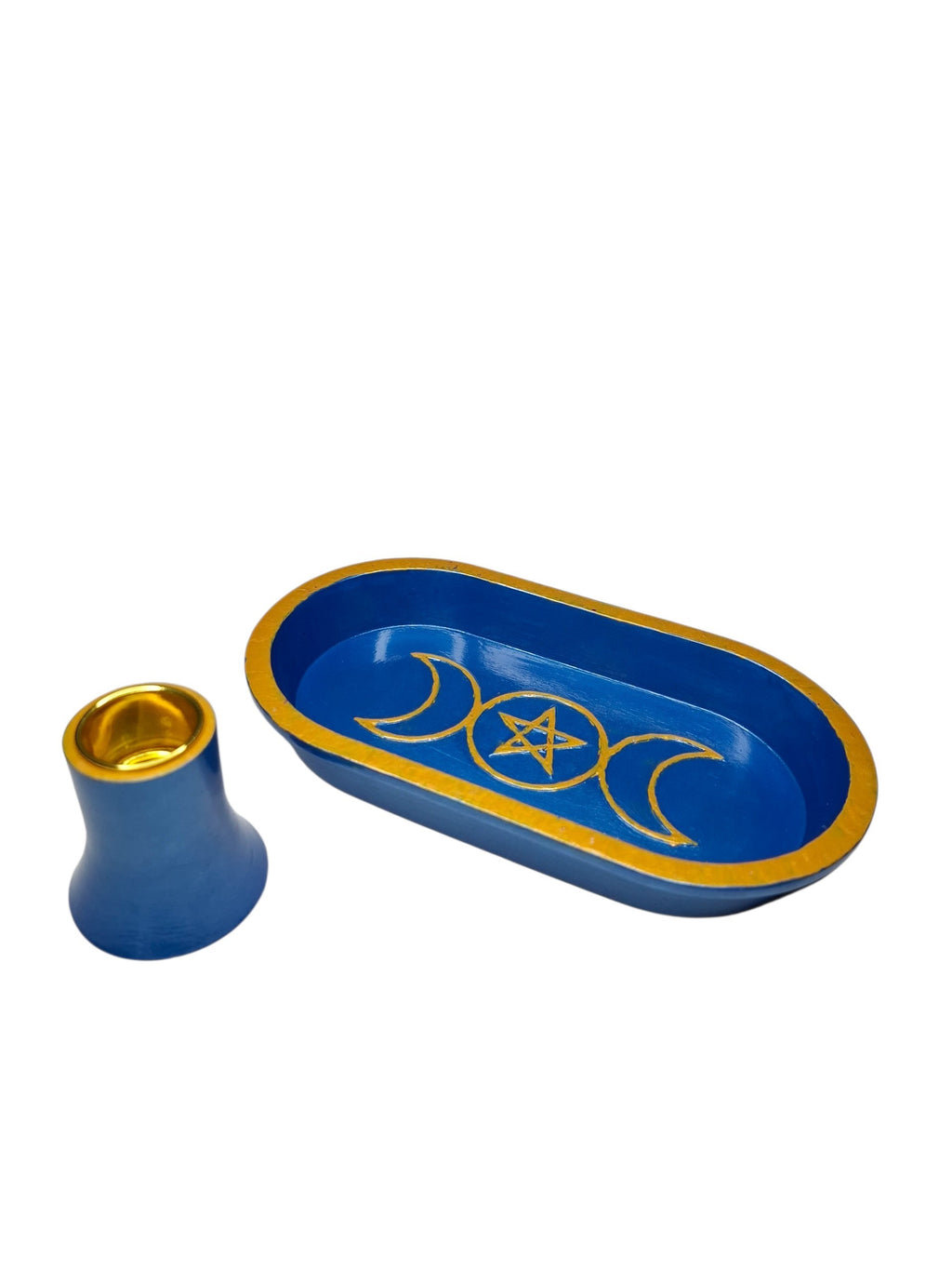 Heat & Water Resistant Ritual Tray with Candle Holder
