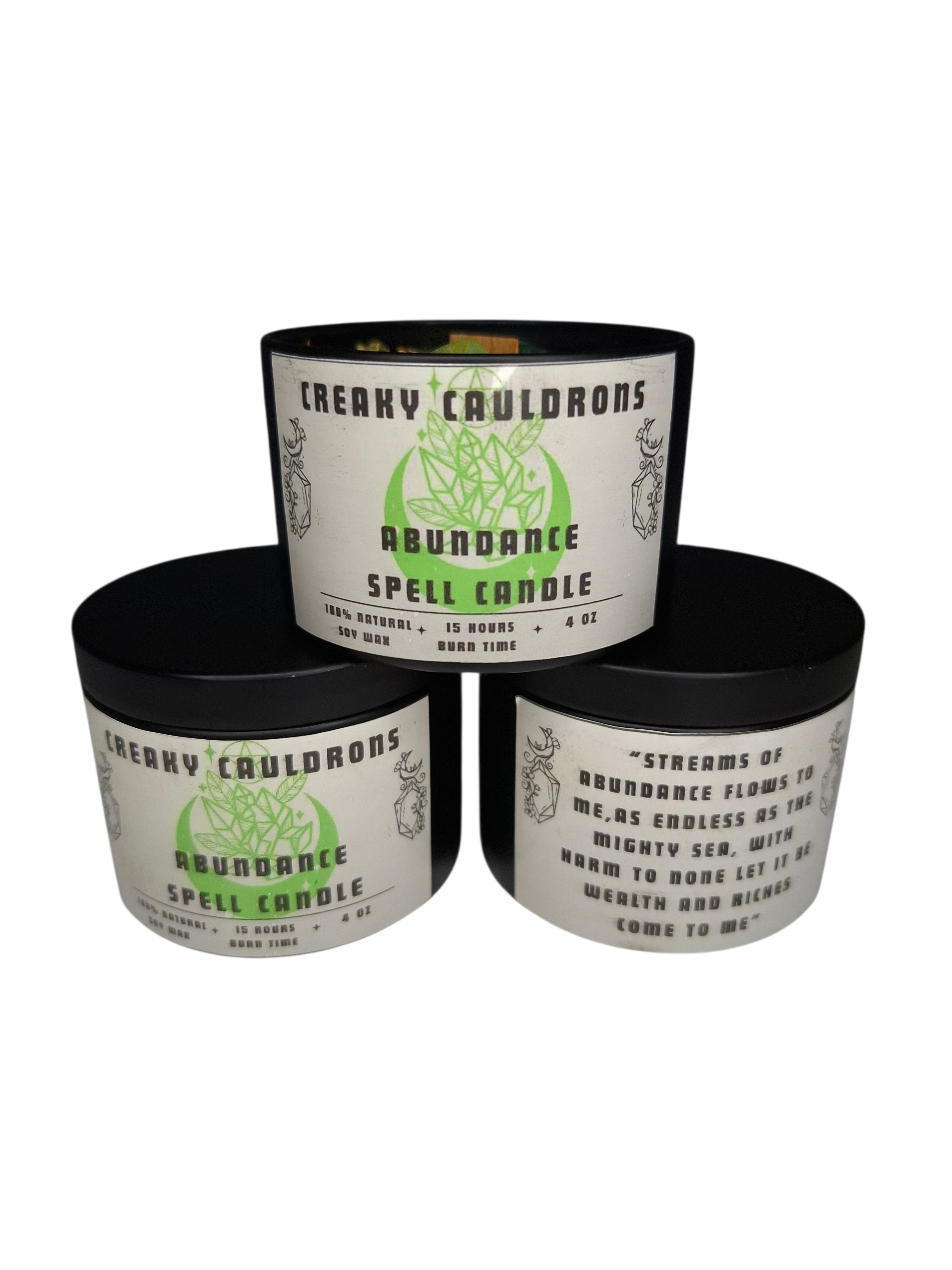 Abundance Tin Spell Candle