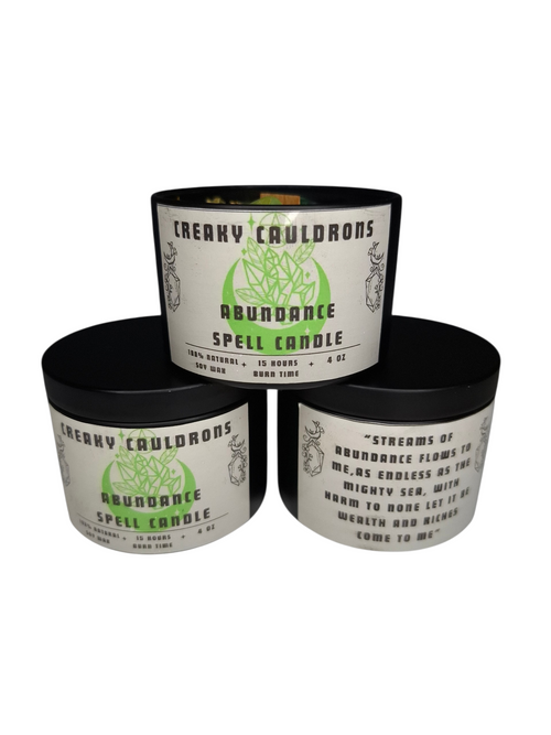 Abundance Tin Spell Candle