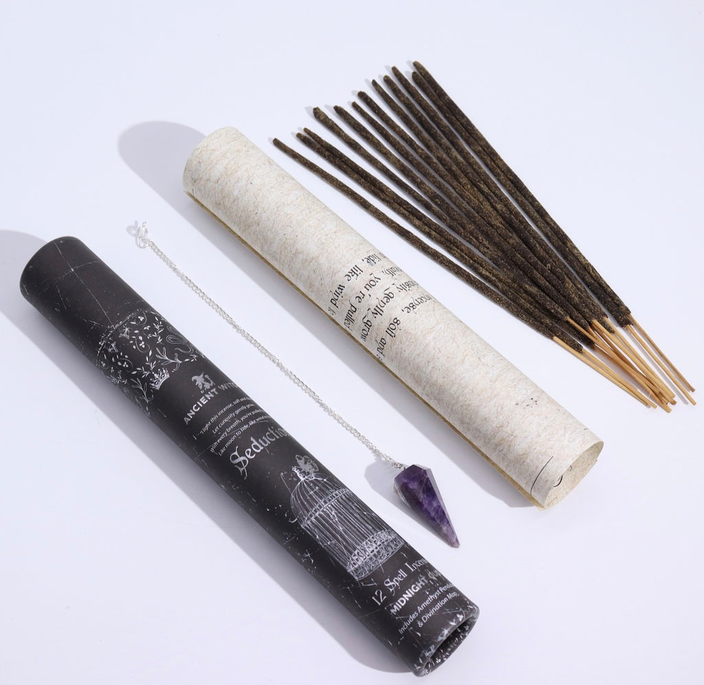 Ancient Witch Spell Incense With Pendulum & Divination Map