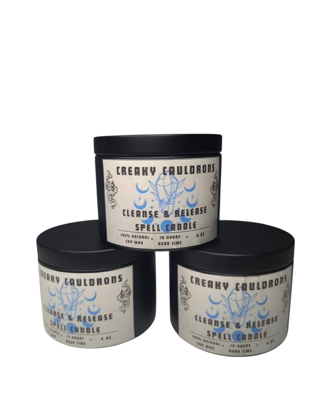Cleanse & Release Tin Spell Candle