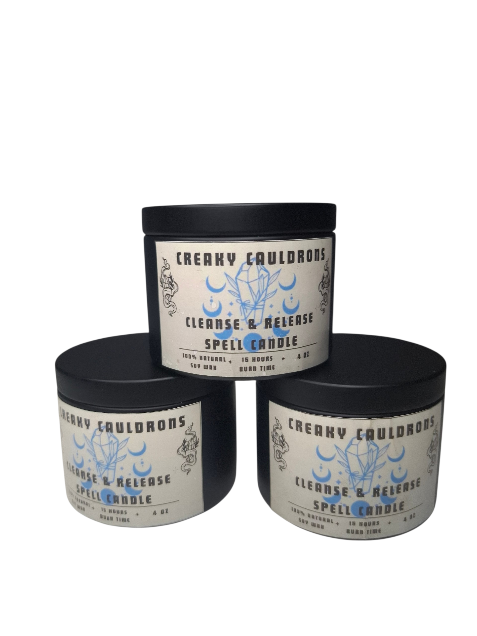 Cleanse & Release Tin Spell Candle