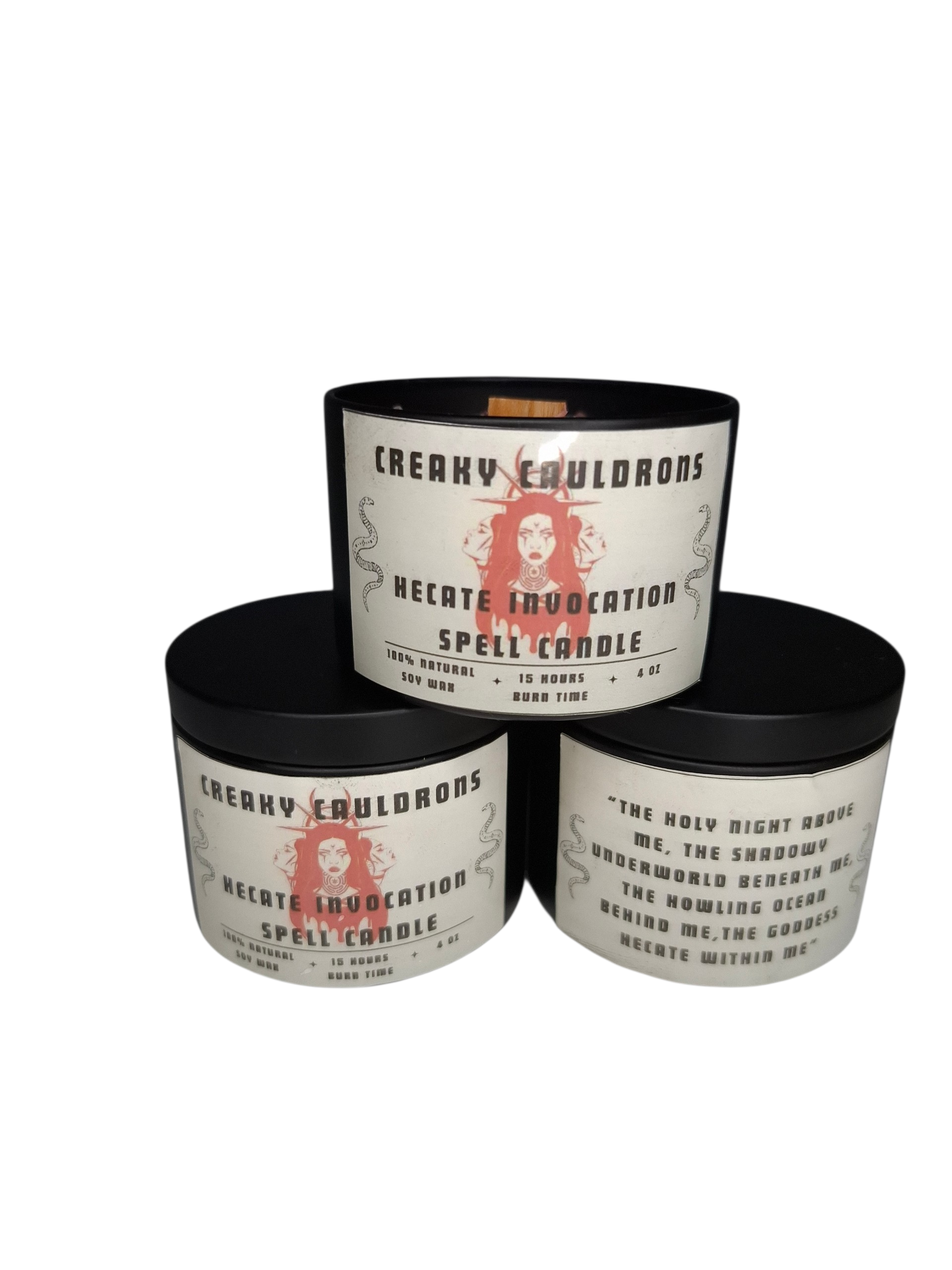 Hecate Invocation Tin Spell Candle
